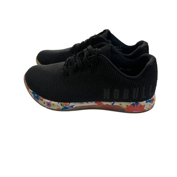 NoBull Women’s Cross Training Spring Floral Sole Sneakers SZ 6 Black - Picture 3 of 8